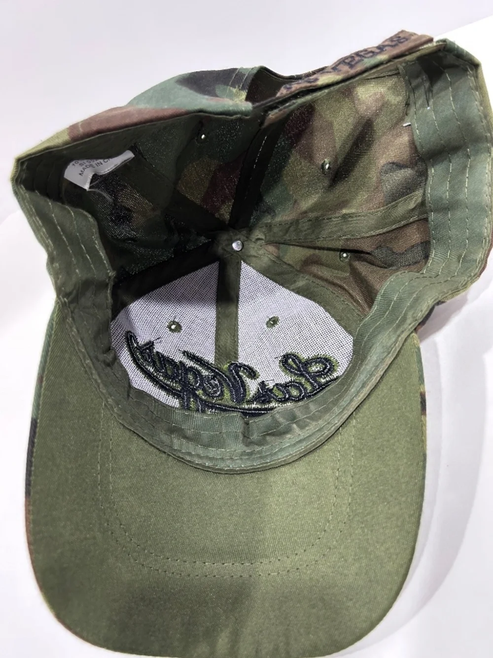 Lanza Las Vegas Camouflage Camo Hat Baseball Embroidered Cap unisex -green/black